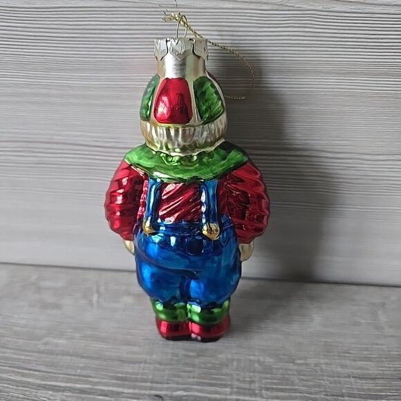TWEEDLE DEE DUM Character Christmas Ornament Hand Blown Mercury Glass happy boy - Picture 7 of 11
